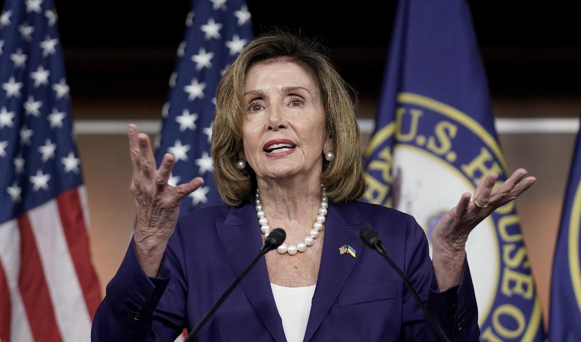 Representanthusets talman Nancy Pelosi. Arkivbild. Foto: J. Scott Applewhite/AP/TT