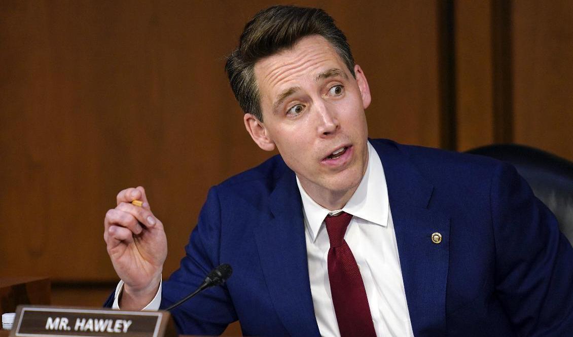 Josh Hawley. Arkivbild. Foto: Carolyn Kaster/AP/TT