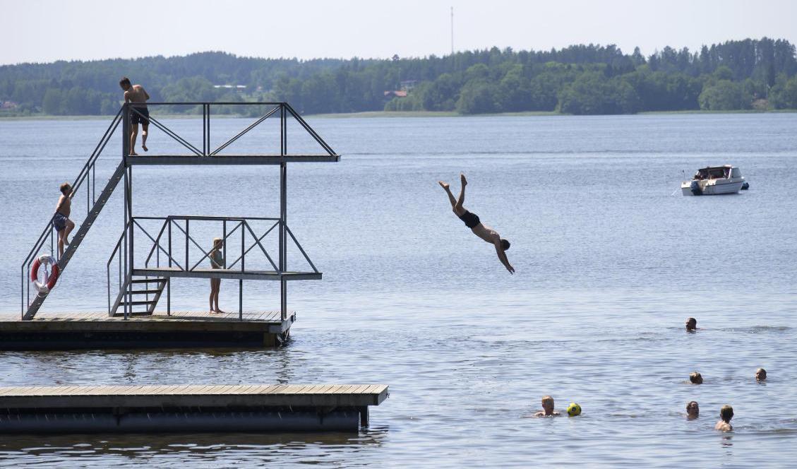 Till helgen blir det högsommarvärme i södra Sverige. Arkivbild. Foto: Fredrik Sandberg/TT
