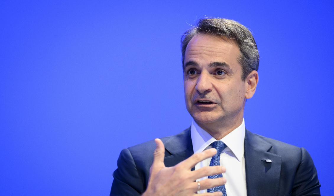 Greklands premiärminister Kyriakos Mitsotakis. Arkivbild Foto: Laurent Gillieron/AP/TT
