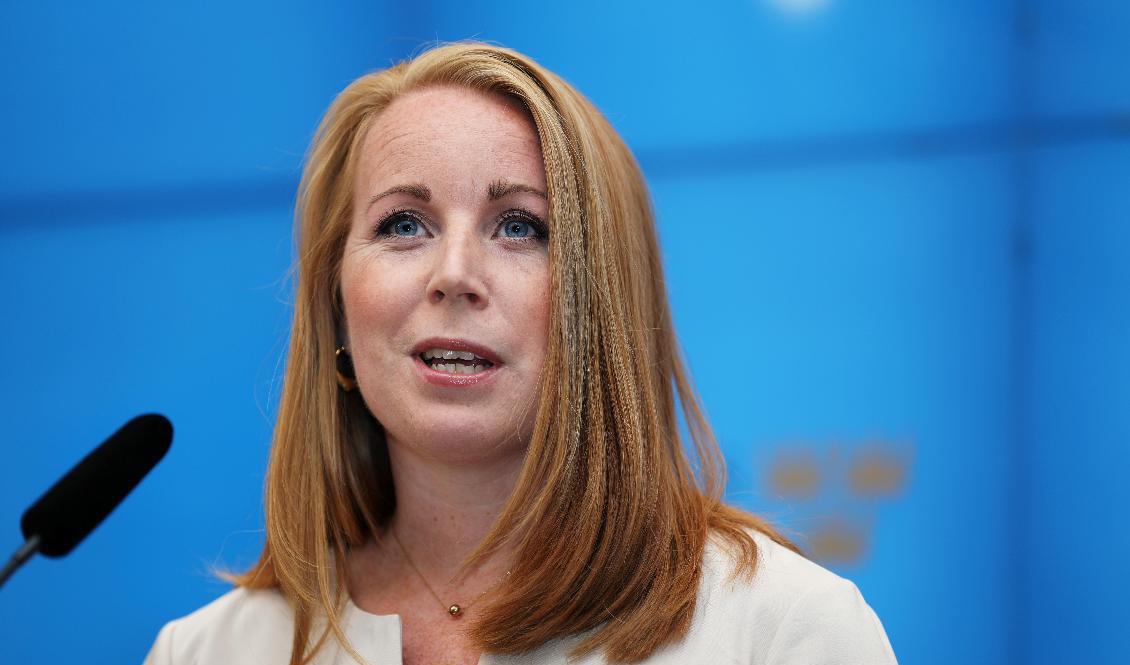 Centerledaren Annie Lööf kan tänka sig att ingå i en S-regering . Arkivbild. Foto: Ali Lorestani/TT