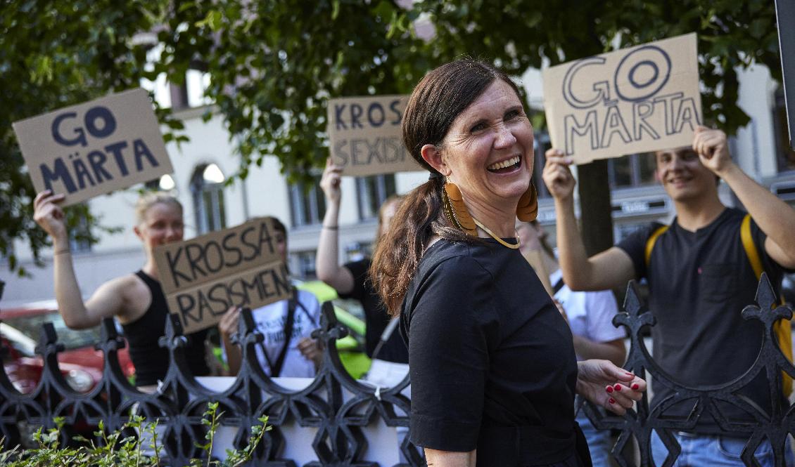 Miljöpartiets språkrör Märta Stenevi (MP). Arkivbild. Foto: Fredrik Persson/TT