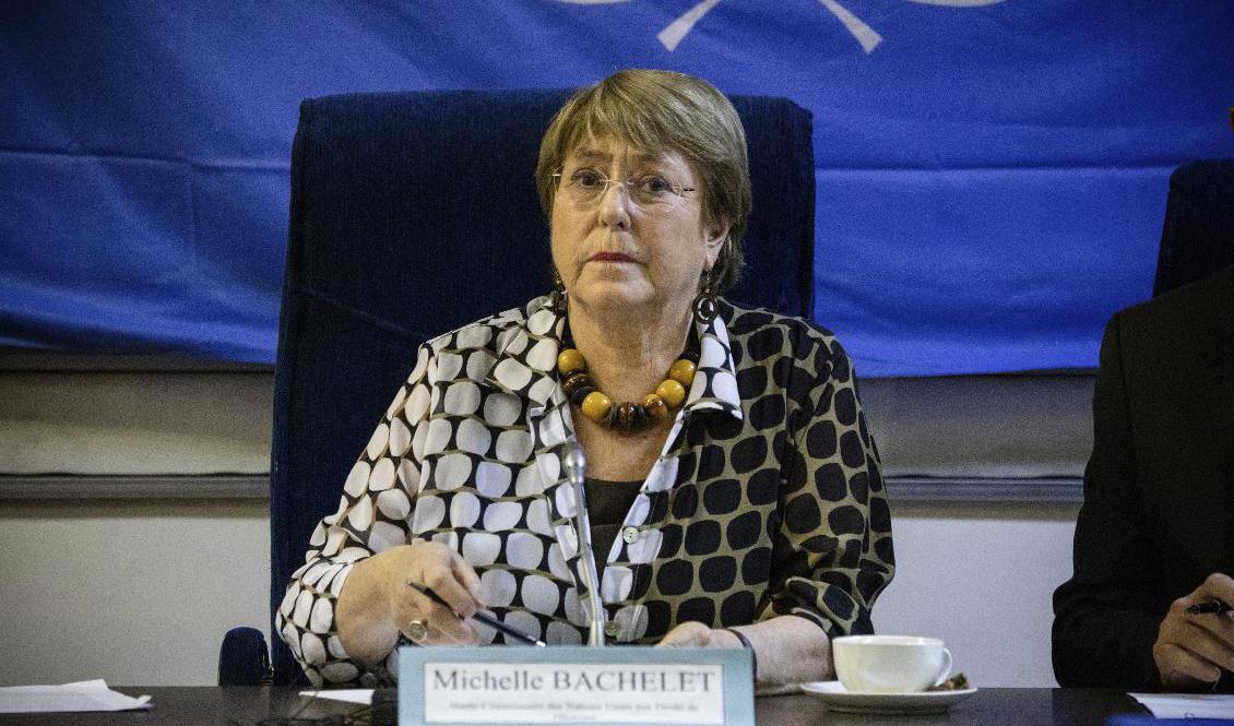 FN:s människorättschef Michelle Bachelet. Arkivbild. Foto: Sophie Garcia/AP/TT