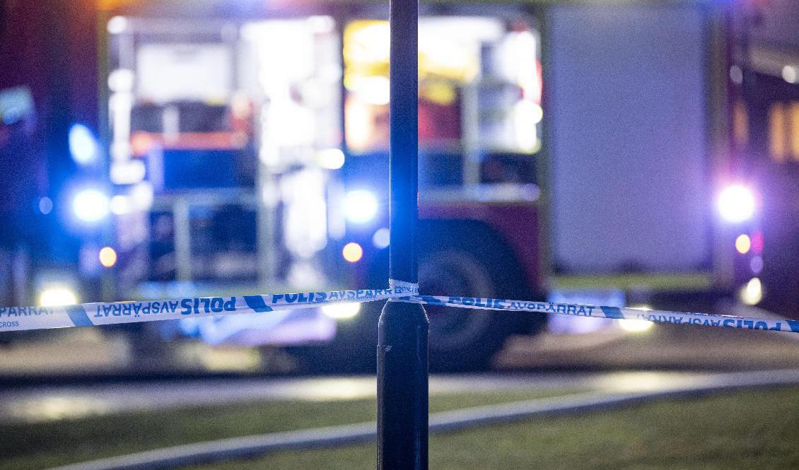 Under natten till lördagen brann ett flerfamiljshus i Uppsala. Arkivbild. Foto: Johan Nilsson/TT
