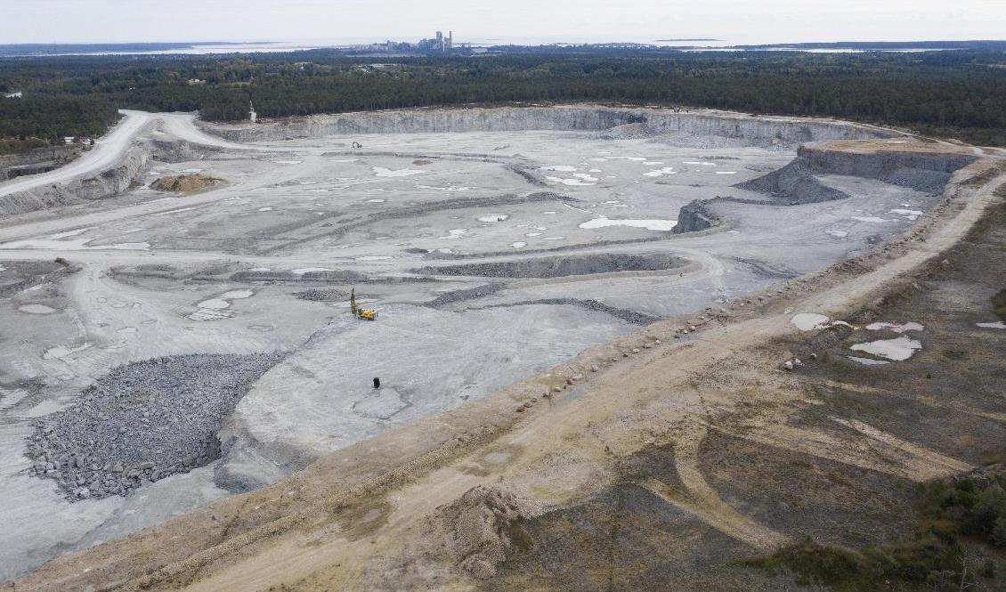 Kalkbrott väster om Slite på Gotland. Arkivbild. Foto: Fredrik Sandberg/TT