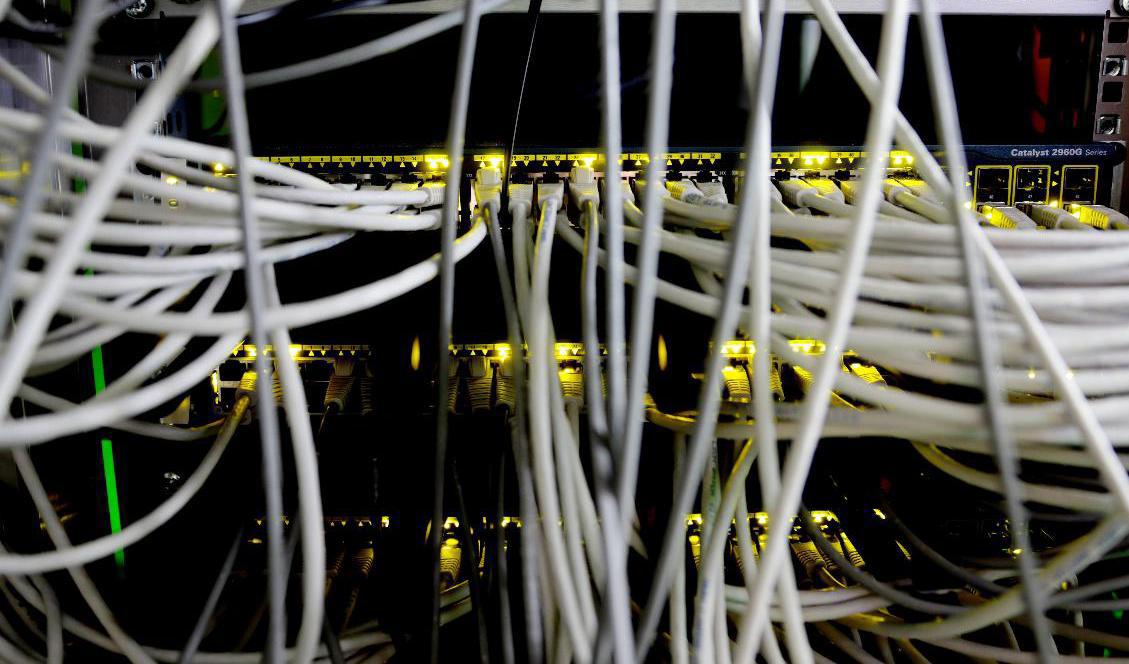 Datahallar drar mycket el. Arkivbild. Foto: Lise Åserud/NTB/TT