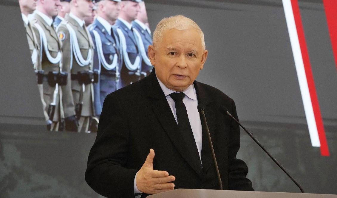 Jaroslaw Kaczynski, ledare för Polens regeringsparti Lag och rättvisa. Arkivbild. Foto: Czarek Sokolowski/AP/TT