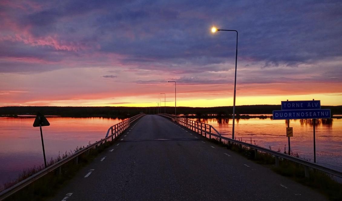 På bilden syns Torne älv i orten Vittangi utanför Kiruna i Norrbottens län. Foto: Bilbo Lantto.