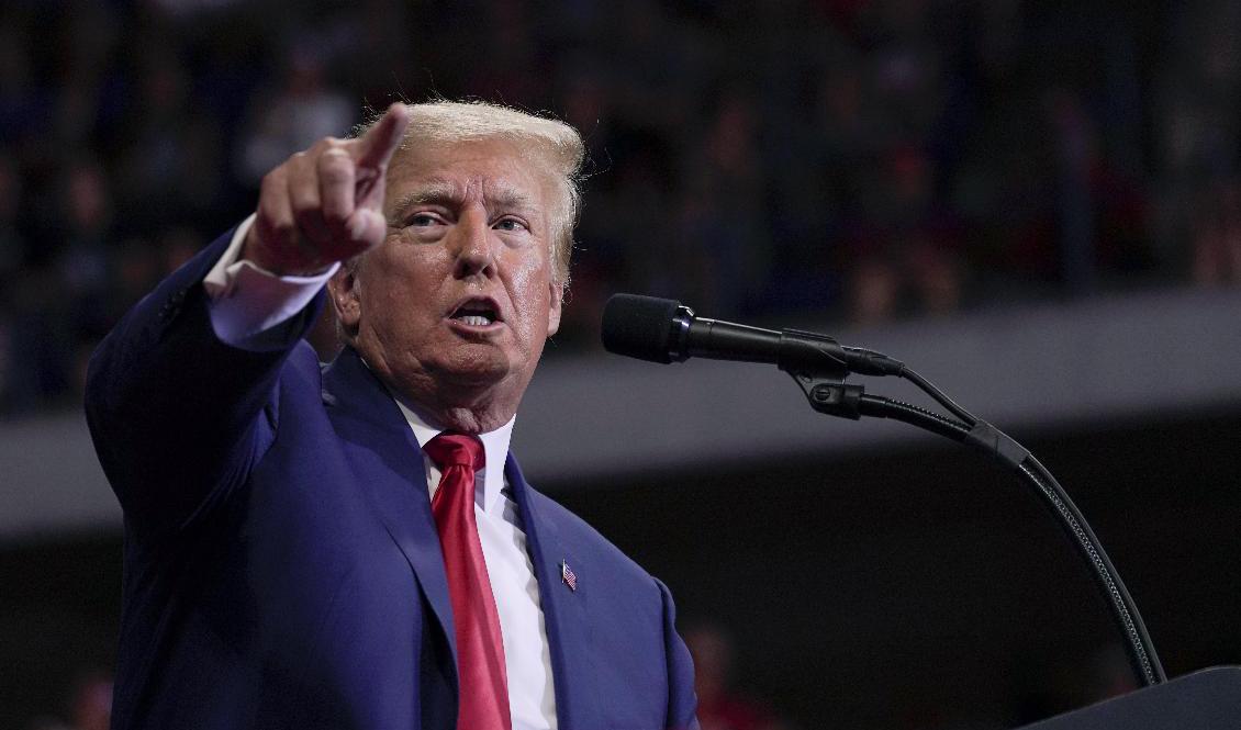 USA:s expresident Donald Trump. Arkivbild. Foto: Mary Altaffer/AP/TT