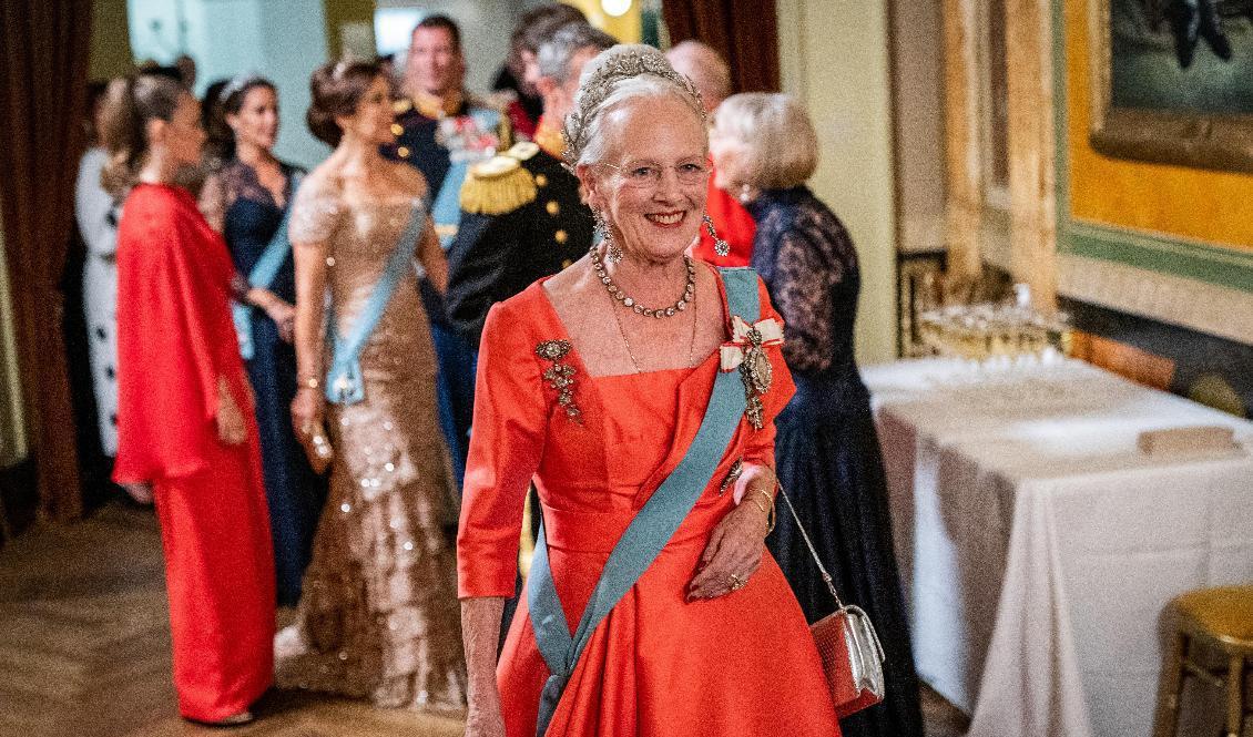 Drottning Margrethe under lördagens galaföreställning. Foto: Ida Marie Odgaard/Scanpix Denmark/TT