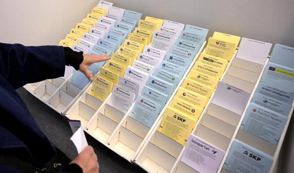 Närmare 40 procent av de tillfrågade bytte parti i årets val, enligt SVT:s vallokalsundersökning. Arkivbild. Foto: Janerik Henriksson/TT