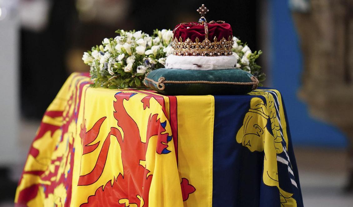 Rysslands, Belarus och Myanmars ledare har inte bjudits in till drottning Elizabeth II:s statsbegravning på måndag den 19 september. Foto: Jane Barlow/PA via AP/TT