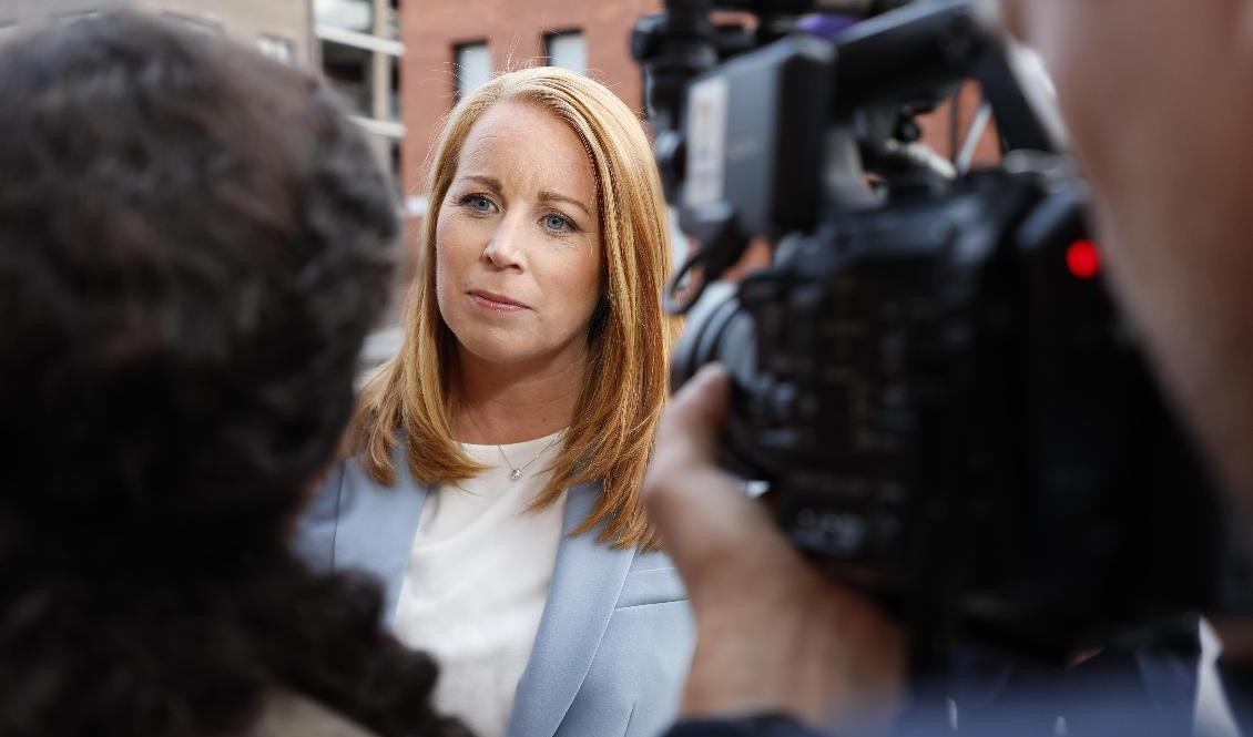 Centerpartiets partiledare Annie Lööf (C) har meddelat sin avgång. Foto: Christine Olsson/TT