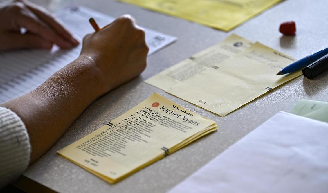 I riksdagsvalet fick Nyans 28|352 röster, motsvarande 0,44 procent. Foto: Johan Nilsson/TT