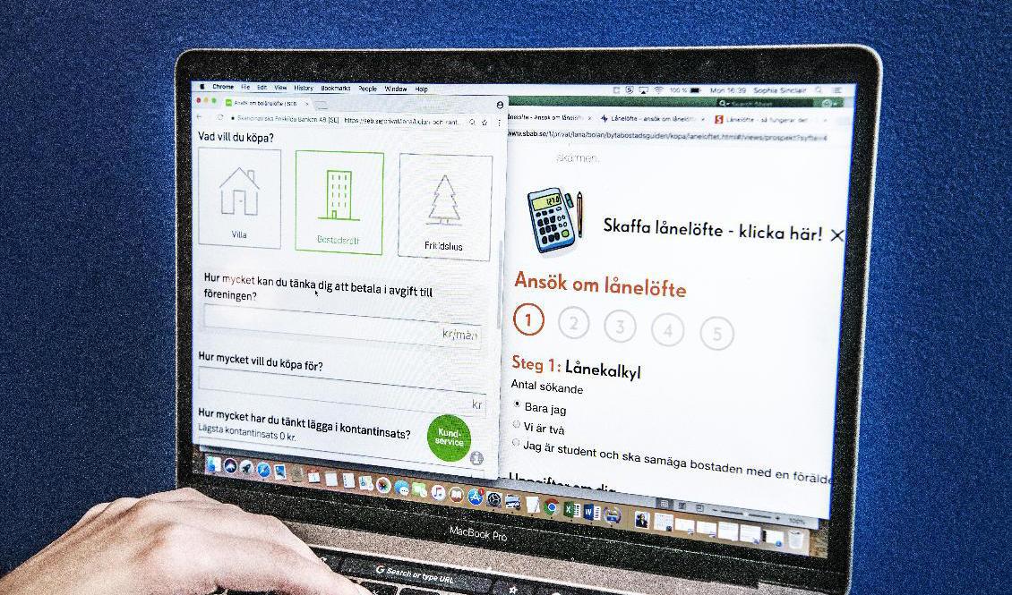 Tillväxttakten på svenskarnas lån avtar. Arkivbild. Foto: Tomas Oneborg/SvD/TT