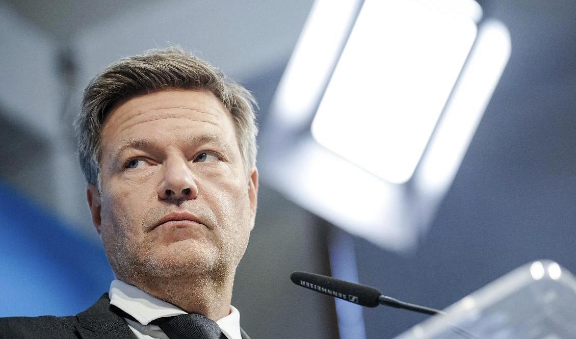 Tysklands vicekansler och ekonomiminister Robert Habeck, från partiet De gröna. Foto: Kay Nietfeld/AP/TT