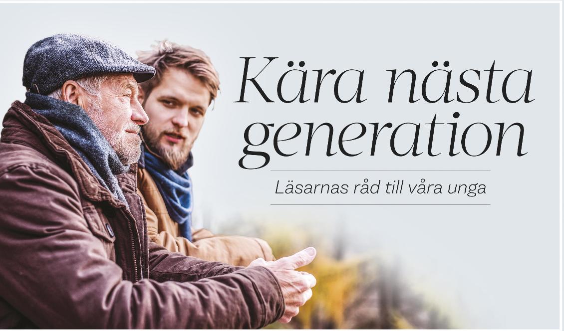 Syftet med ”Kära nästa generation” är att bevara och föra vidare tidlösa värderingar till de yngre generationerna. Välkommen med ditt bidrag. Foto: Shutterstock