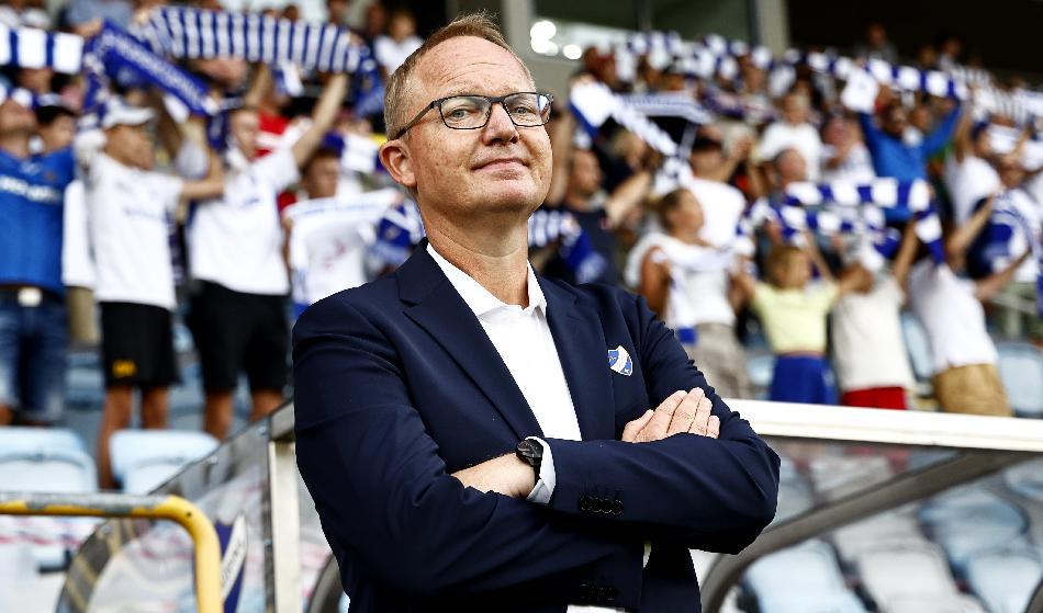 Glen Riddersholm fick i somras uppdraget att rädda kvar IFK Norrköping i Allsvenskan. Han kommer närmast från från en sejour i den belgiska klubben K.R.C. Gent. Foto: Stefan Jerrevång/TT