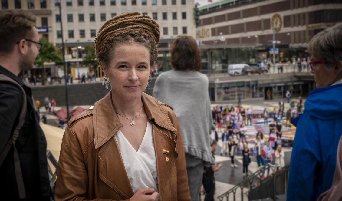 Amanda Lind (MP) axlar rollen som ordförande i riksdagens kulturutskott. Foto: Bilbo Lantto
