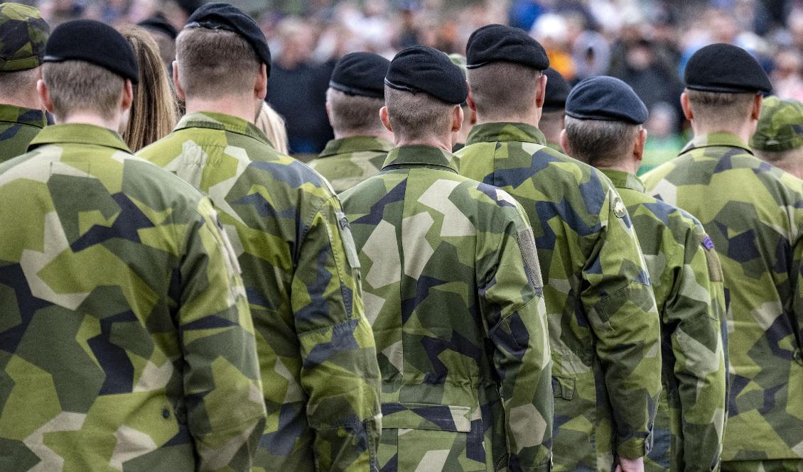 Det händer mycket inom det svenska försvaret just nu. Det kan vara en förklaring till att svensk militär mår sämre än militär i övriga Norden. Arkivbild. Foto: Johan Nilsson/TT