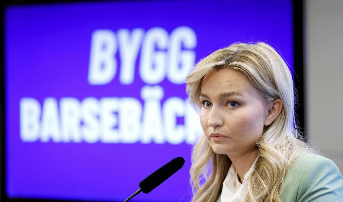 Kristdemokraternas partiledare Ebba Busch säger att den nya regeringen kommer att se till att ny kärnkraft kommer att byggas. Arkivbild. Foto: Christine Olsson/TT
