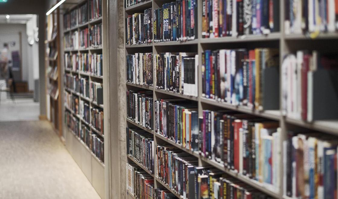 En bok med IS terrorstrategi har funnits för utlåning i flera års tid. Arkivbild. Foto: Paul Wennerholm/TT