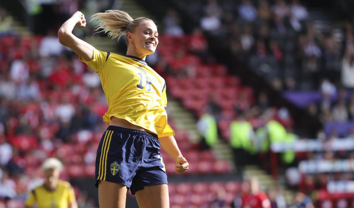 Fridolina Rolfö är den enda svenska spelaren som är nominerad till Ballon d'Or 2022. Arkivbild. Foto: Adam Ihse/TT