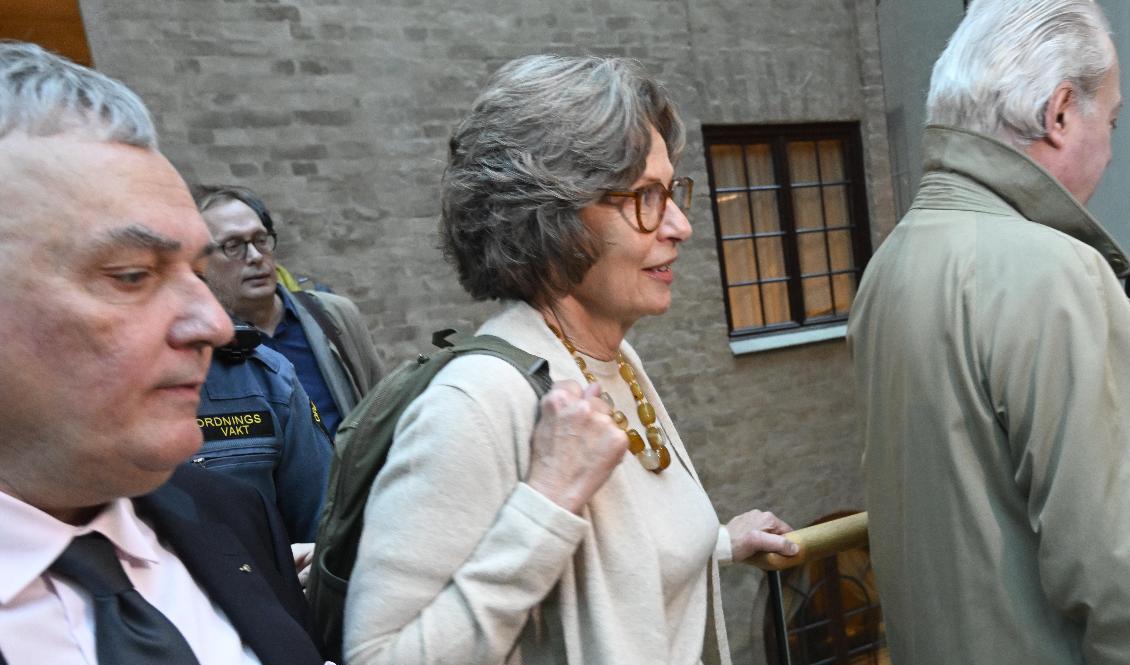Birgitte Bonnesen på väg in i rättssalen. Arkivbild. Foto: Fredrik Sandberg/TT