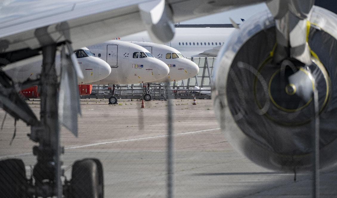 Bergens flygplats har öppnat igen efter larm om drönare. Arkivbild. Foto: Johan Nilsson/TT