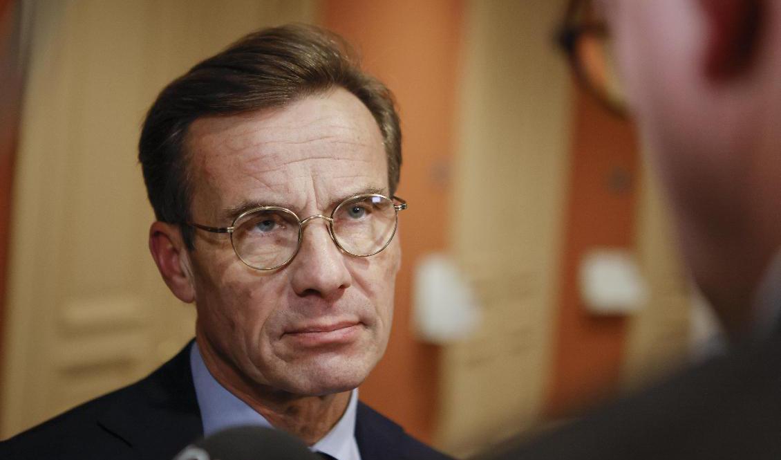 Miljöpartiet vill att konstitutionsutskottet granskar statsminister Ulf Kristersson (M). Arkivbild. Foto: Christine Olsson/TT