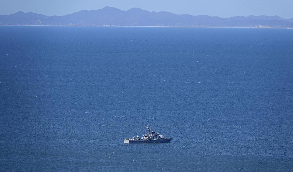 Ett sydkoreanskt örlogsfartyg patrullerar. Arkivbild Foto: Baek Seung-Ryul/AP/TT