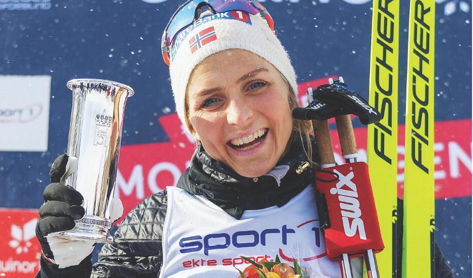 Den norska skidstjärnan Therese Johaug var som bäst i slutet av sin karriär, då hon vägde som mest. Foto: Terje Pedersem/NTB TT