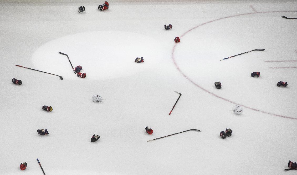 Hockeyutrustning värd cirka en miljon kronor misstänks ha stulits ur en butik i Uppsala under helgen. Arkivbild. Foto: Jason Franson/The Canadian Press/AP/TT
