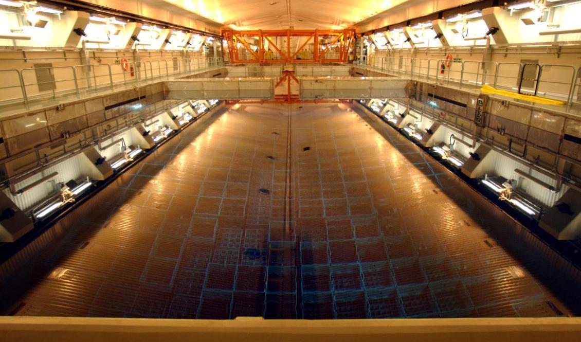 Ett nytt mellanlager för radioaktivt avfall har tagits i drift i Studsvik, för låg- och medelaktivt avfall. Sedan tidigare finns Clab (Centralt mellanlager för använt kärnbränsle) vid Oskarshamns kärnkraftverk för att ta hand om högaktivt kärnbränsle efter användning. Arkivbild. Foto: Lars Pehrson / SvD / TT