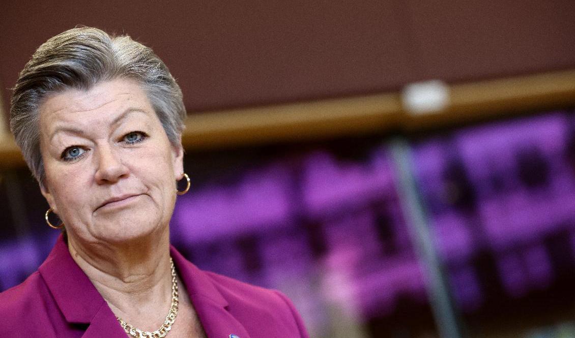 EU:s inrikeskommissionär Ylva Johansson vill att Schengenområdet utökas. Arkivbild. Foto: Kenzo Tribouillard/AP/TT