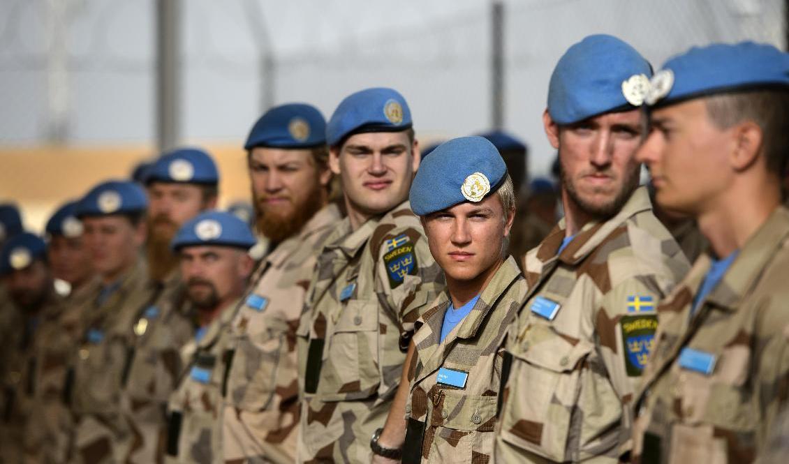 Svenska soldater i FN-insatsen Minusma i Mali som land efter land bestämmer sig för att lämna. Arkivbild. Foto: Henrik Montgomery/TT