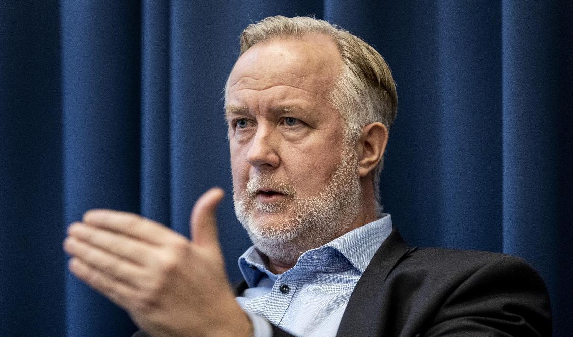 Johan Pehrson, arbetsmarknads- och integrationsminister och partiledare för Liberalerna. Foto: Christine Olsson/TT