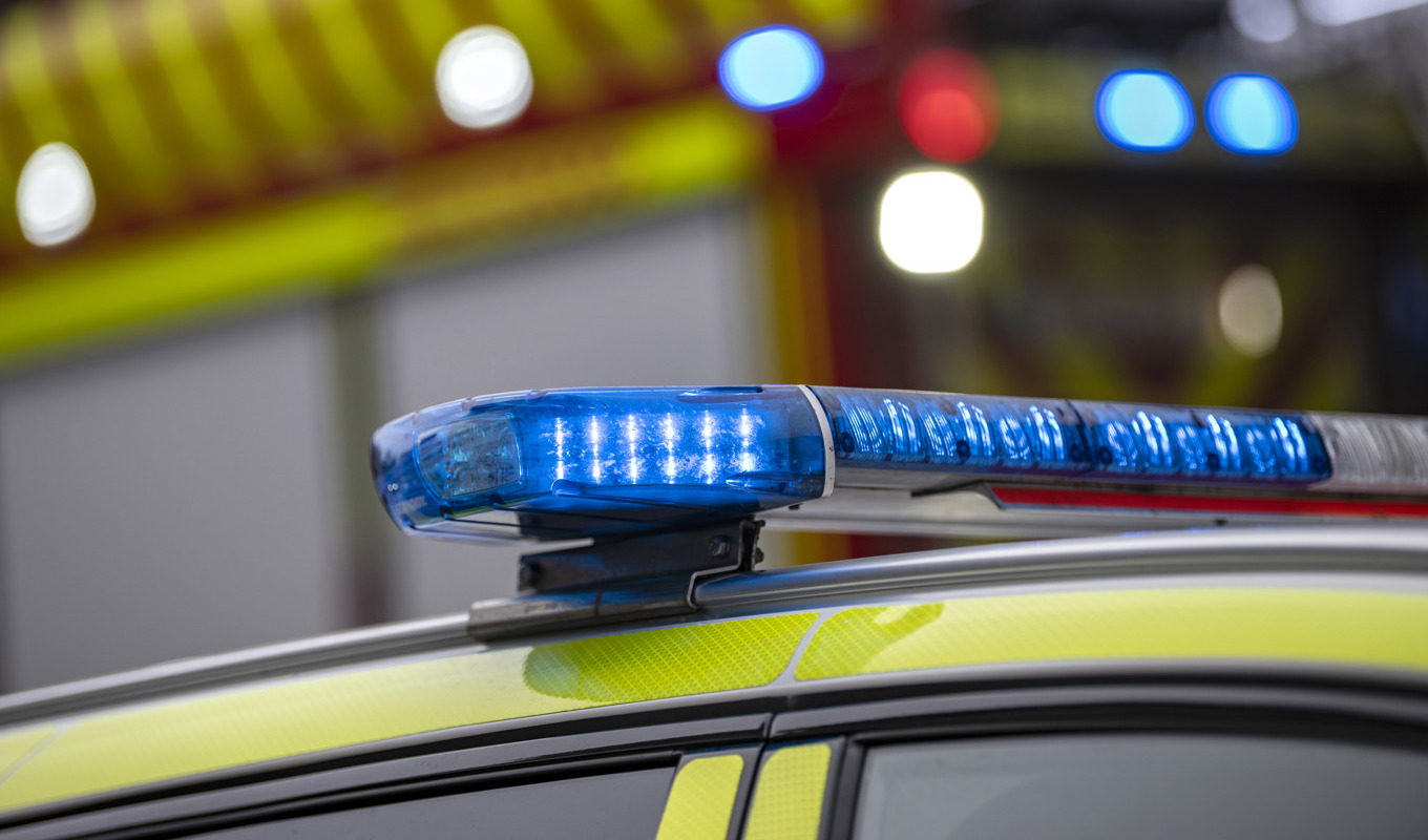 En brand utbröt i Alléskolan i Åtvidaberg på torsdagskvällen. Foto: Johan Nilsson/TT