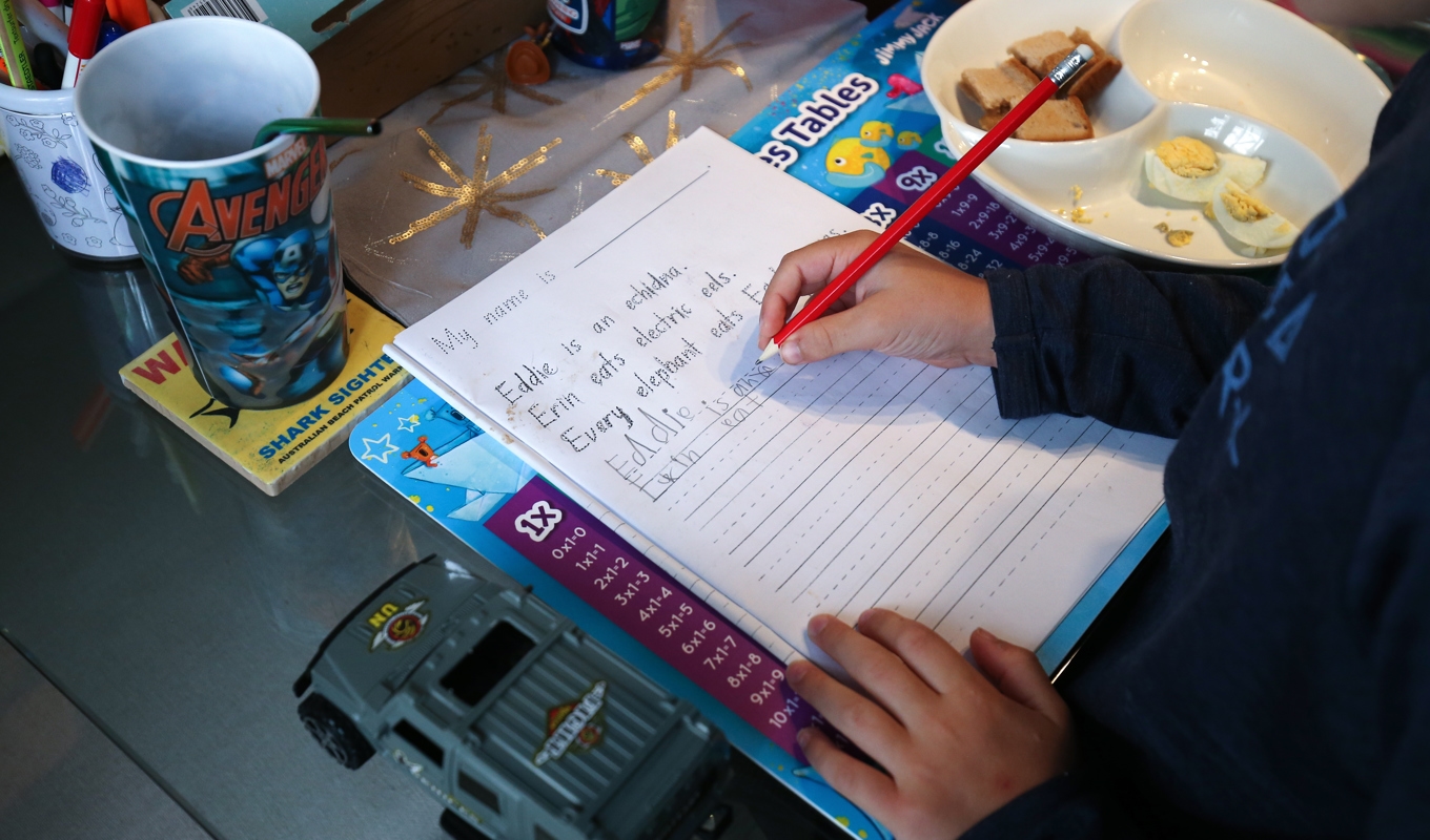 Hemundervisningen ökar i Australien även efter pandemin på grund av att många föräldrar är bekymrade över dagens läroplan och stökiga klassrum. Foto: Brendon Thorne/Getty Images