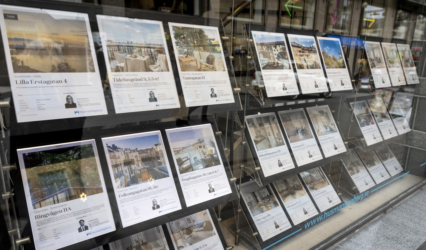 Det ekonomiska läget pressar ned bostadspriserna. Arkivbild. Foto: Christine Olsson/TT