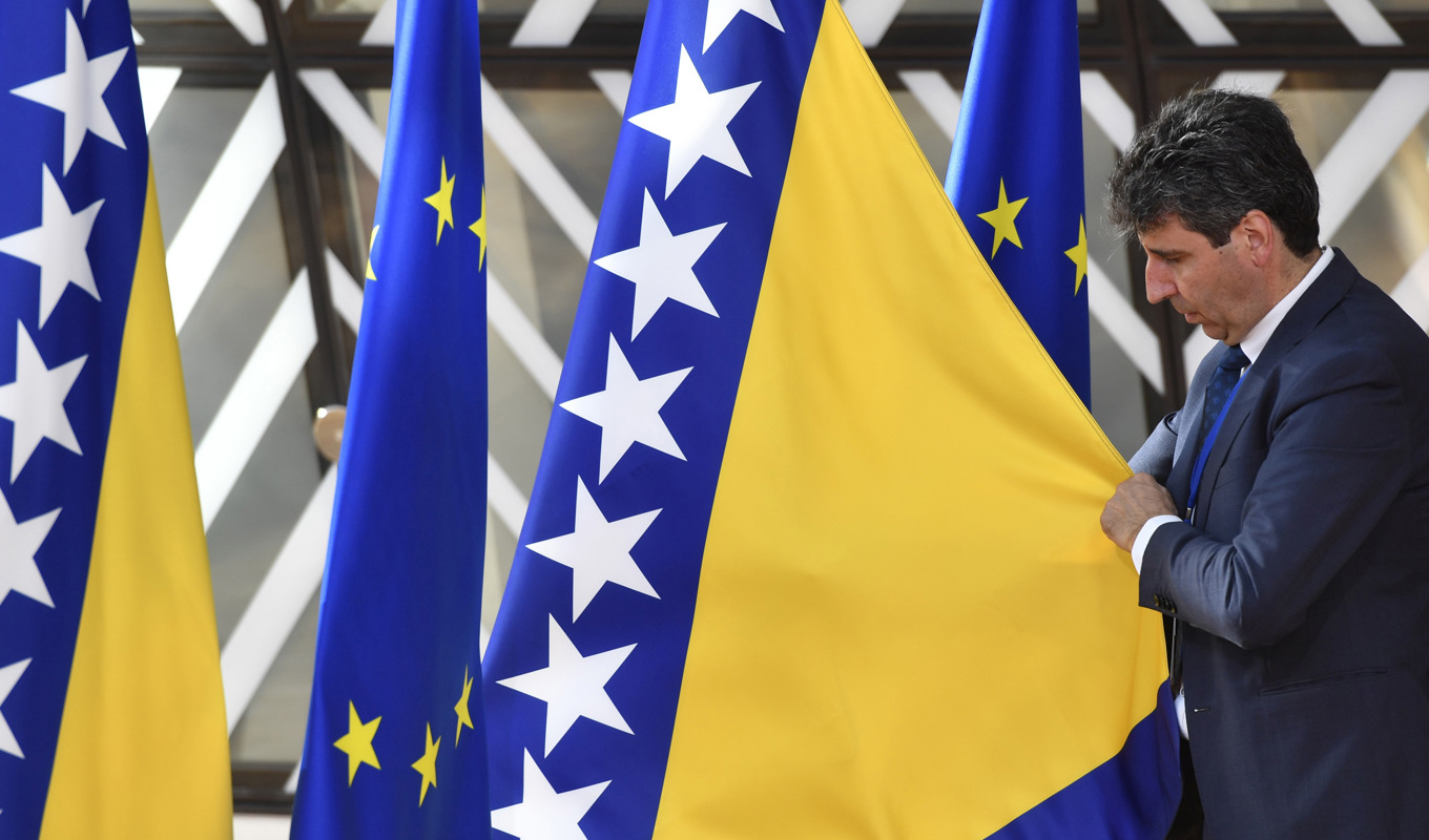 Bosnien och Hercegovina beviljas kandidatstatus till EU. Arkivbild. Foto: Geert Vanden Wijngaert/AP/TT