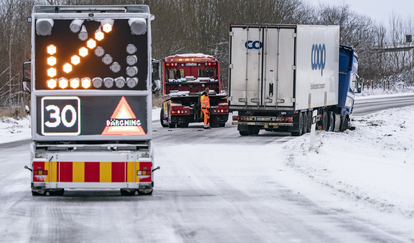 Räkna med bekymmer i trafiken i södra Sverige under måndagseftermiddagen. Arkivbild. Foto: Johan Nilsson/TT