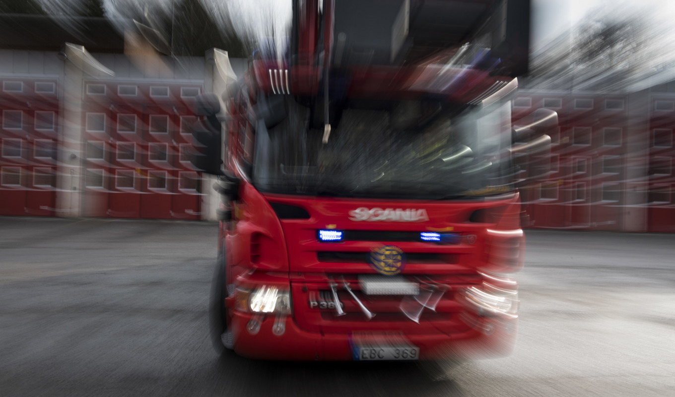 Räddningstjänst och ambulans kom fram samtidigt. Arkivbild. Foto: Pontus Lundahl/TT