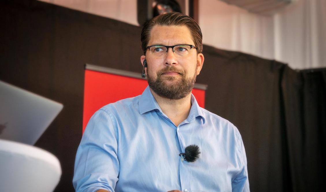 Jimmie Åkesson, partiledare för Sverigedemokraterna. Foto: Bilbo Lantto