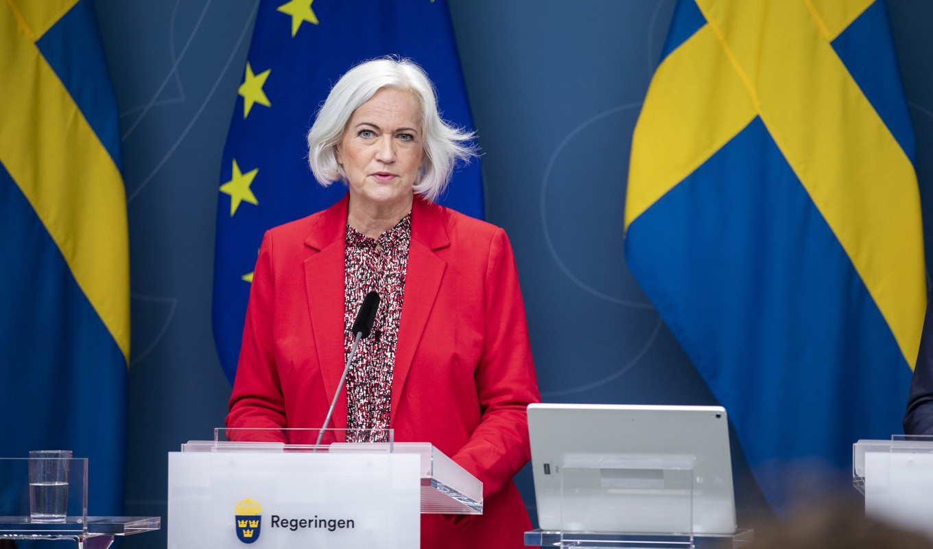 Sjukvårdsminister Acko Ankarberg Johansson (KD). Foto: Ninni Andersson/Regeringskansliet