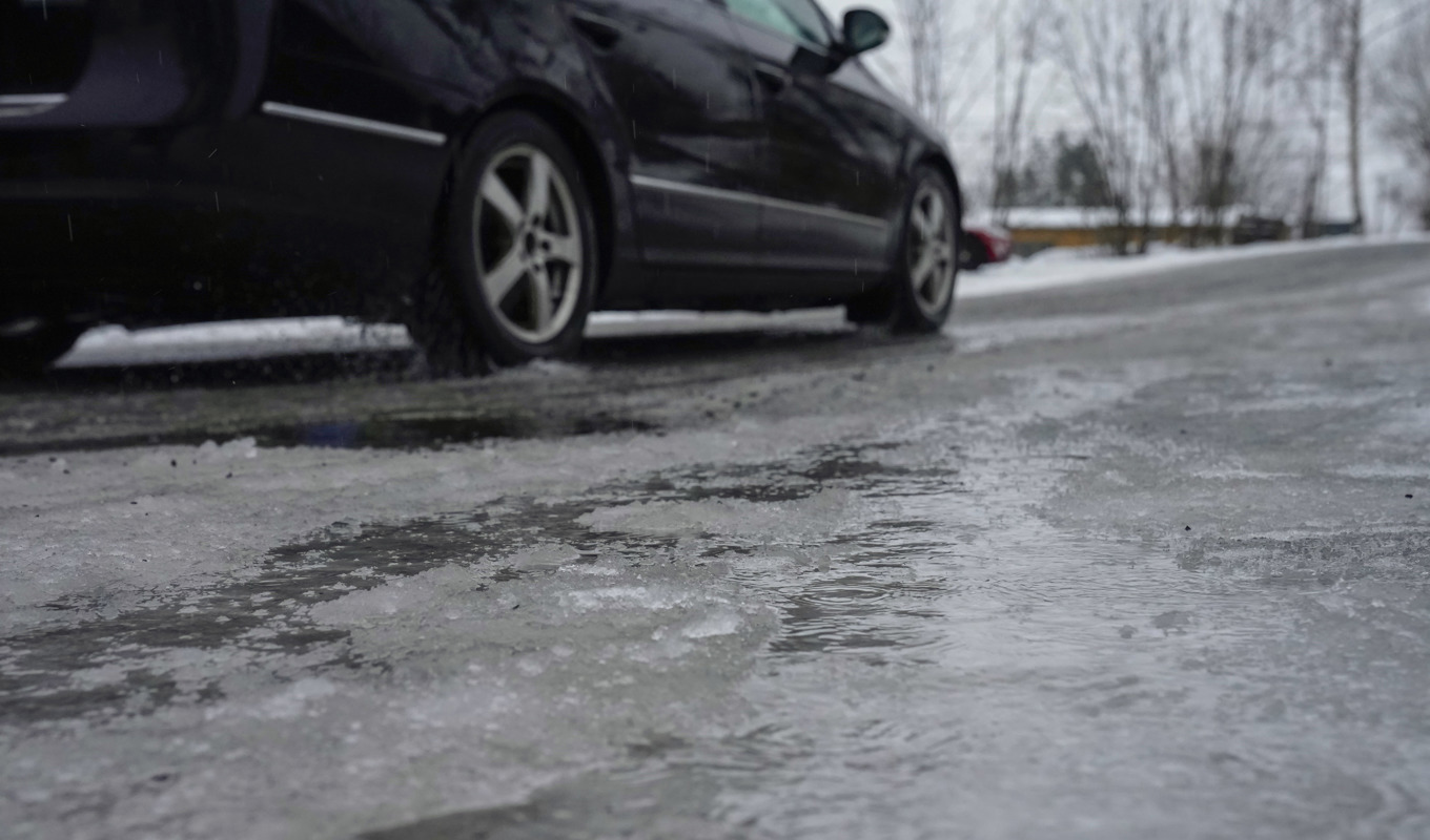 Vintervädret i Sverige de första dagarna på 2023 bjuder på regn - och snö. Arkivbild. Foto: Ørn E. Borgen/NTB/TT