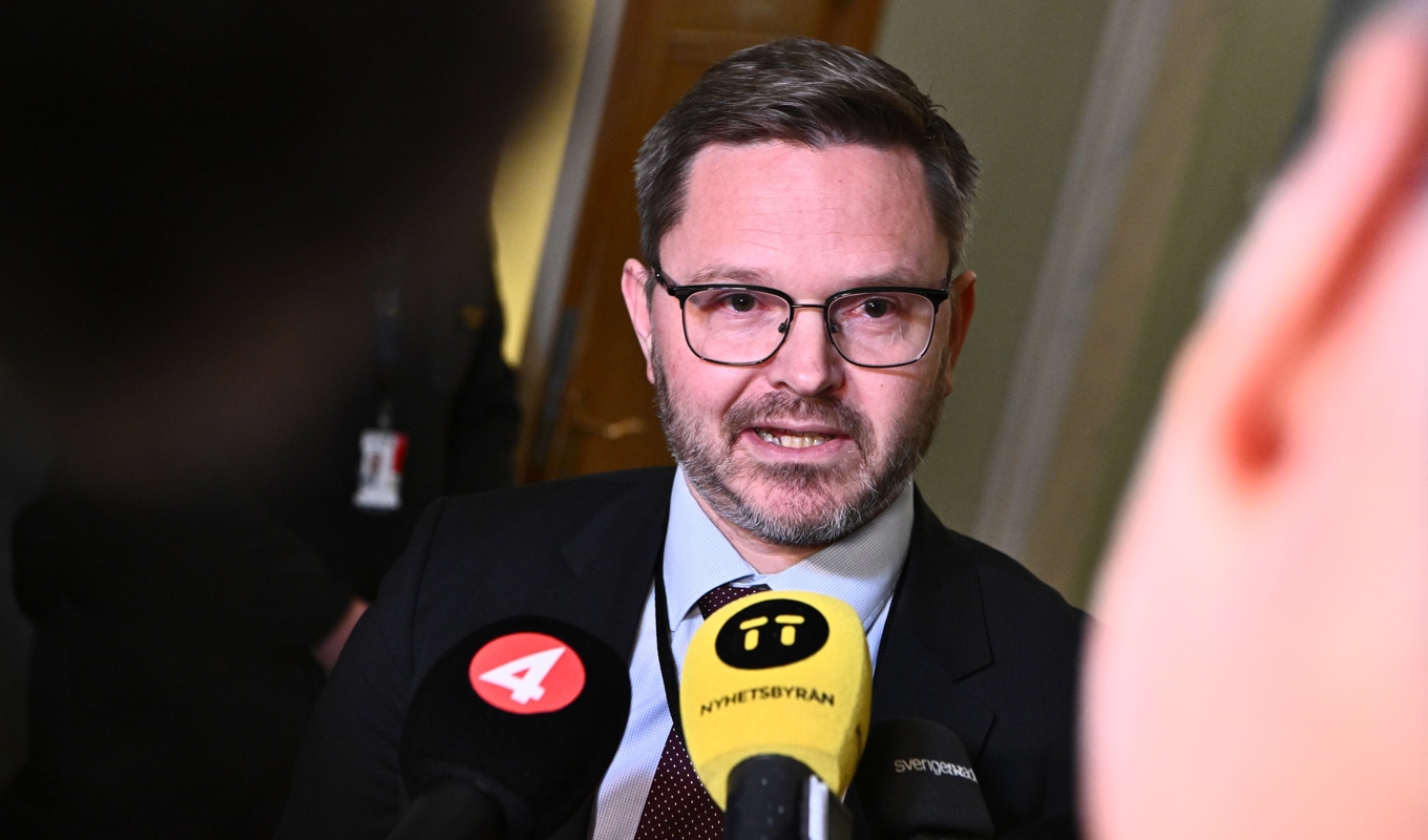 Daniel Liljeberg, statssekreterare på näringsdepartementet. Foto: Claudio Bresciani/TT