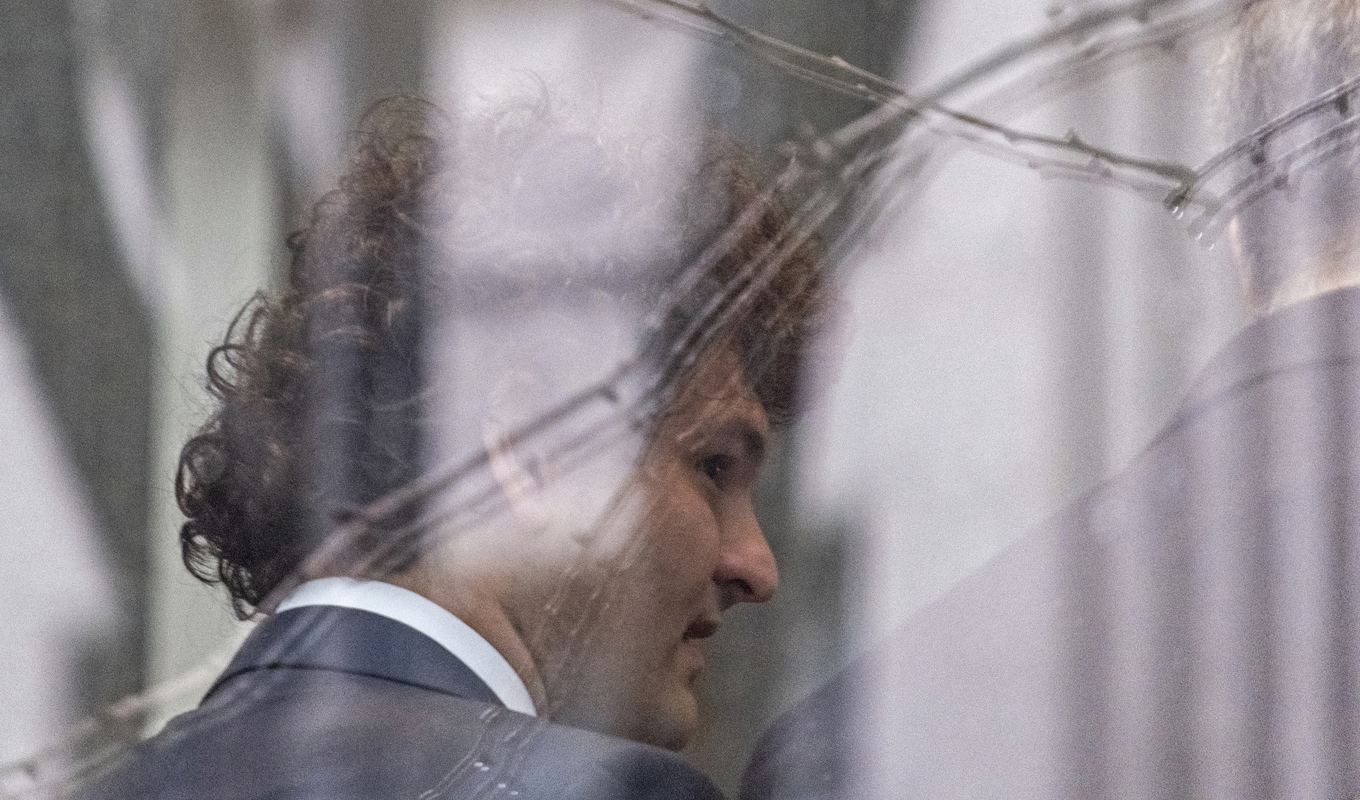 FTX:s grundare Sam Bankman-Fried anlände på tisdagen till rättegången i Manhattans federala domstol. Foto: Craig Ruttle/AP/TT