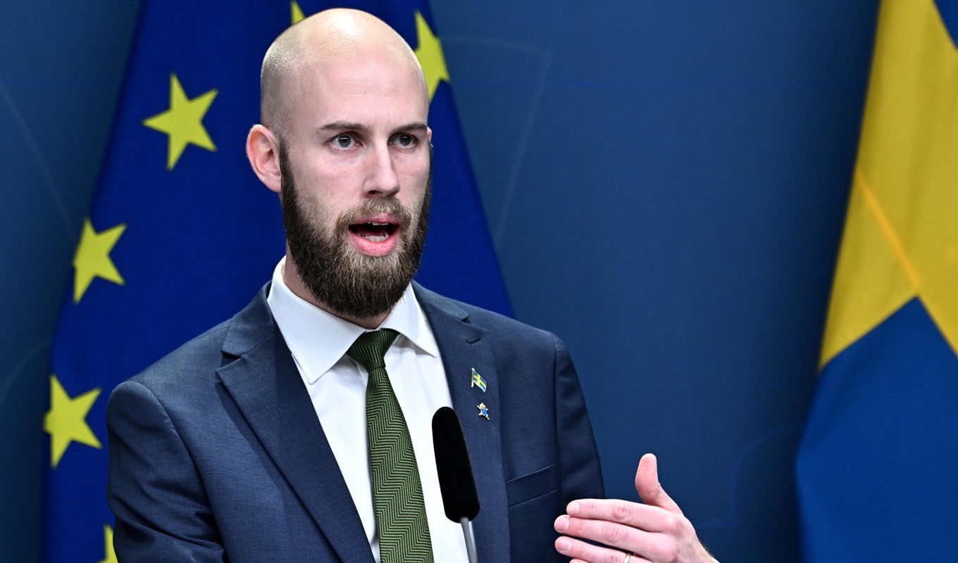 Ministern för civilt försvar Carl-Oskar Bohlin (M). Arkivbild. Foto: Jonas Ekströmer/TT