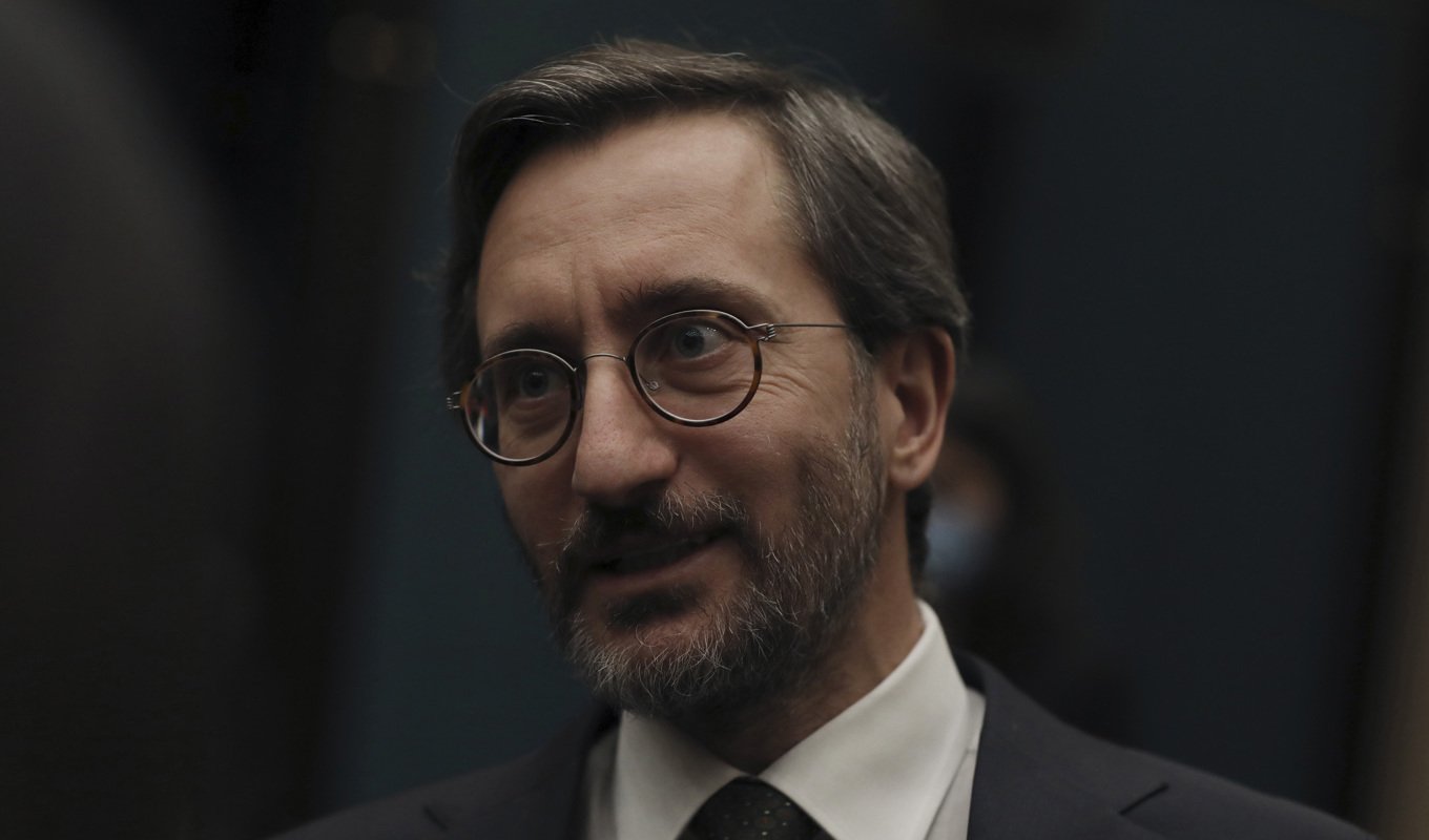 President Erdogans talesperson Fahrettin Altun. Arkivbild. Foto: Burhan Ozbilici/AP/TT